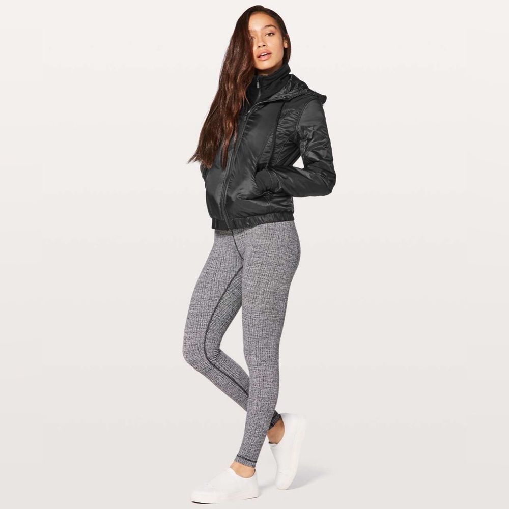 Lululemon Glyde Scuba Hoodie with Primaloft, SZ 6, Black